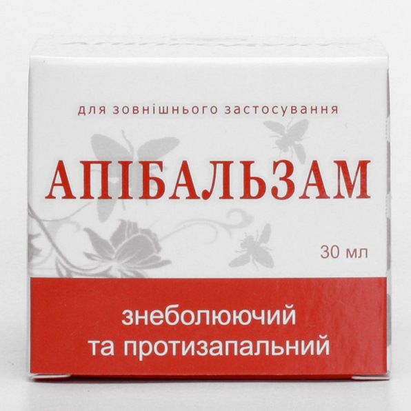 Апібальзам знеболюючий та протизапальний (30 мл)